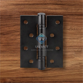 Bản lề lá, 2 vòng bi, inox 304, kích thước: 102 x 76 x 3 mm