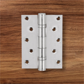 Bản lề lá, 2 vòng bi, inox 304, kích thước: 127 x 89 x 3 mm