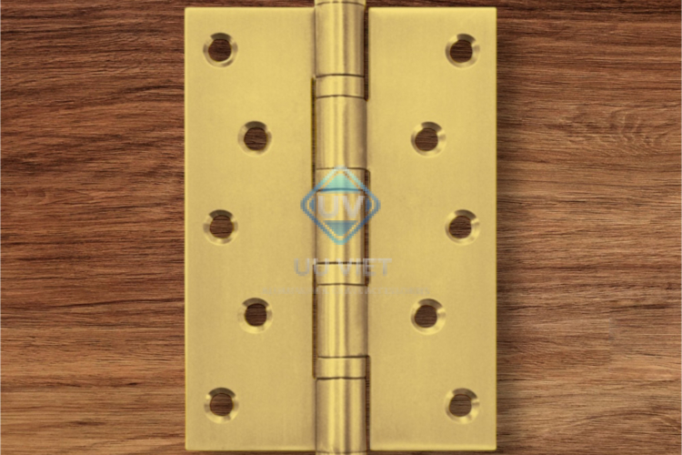 Bản lề lá, 4 vòng bi, inox 304, kích thước: 127 x 89 x 3 mm