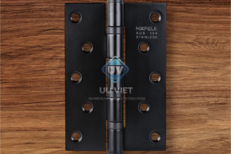 Bản lề lá, 4 vòng bi, inox 304, kích thước: 127 x 89 x 3 mm