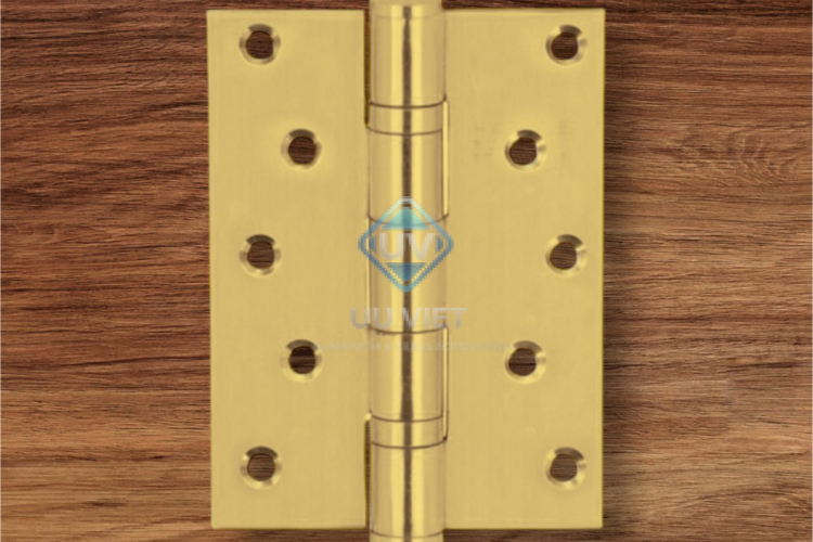 Bản lề lá, 2 vòng bi, inox 304, kích thước: 127 x 89 x 3 mm