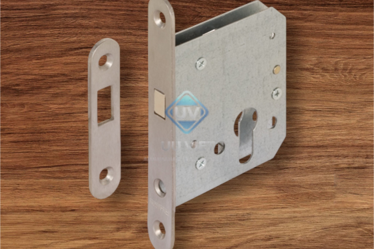 Thân khoá, Cho cửa trượt, với chốt móc, ruột khóa profile