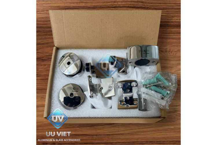 BỘ BÁNH XE KẸP KÍNH LÙA PHÒNG TẮM VICKINI