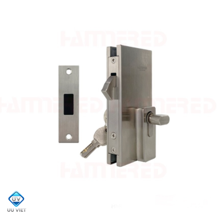 KHÓA KÍNH LÙA ĐƠN INOX 304 VẶN CHÌA HMR